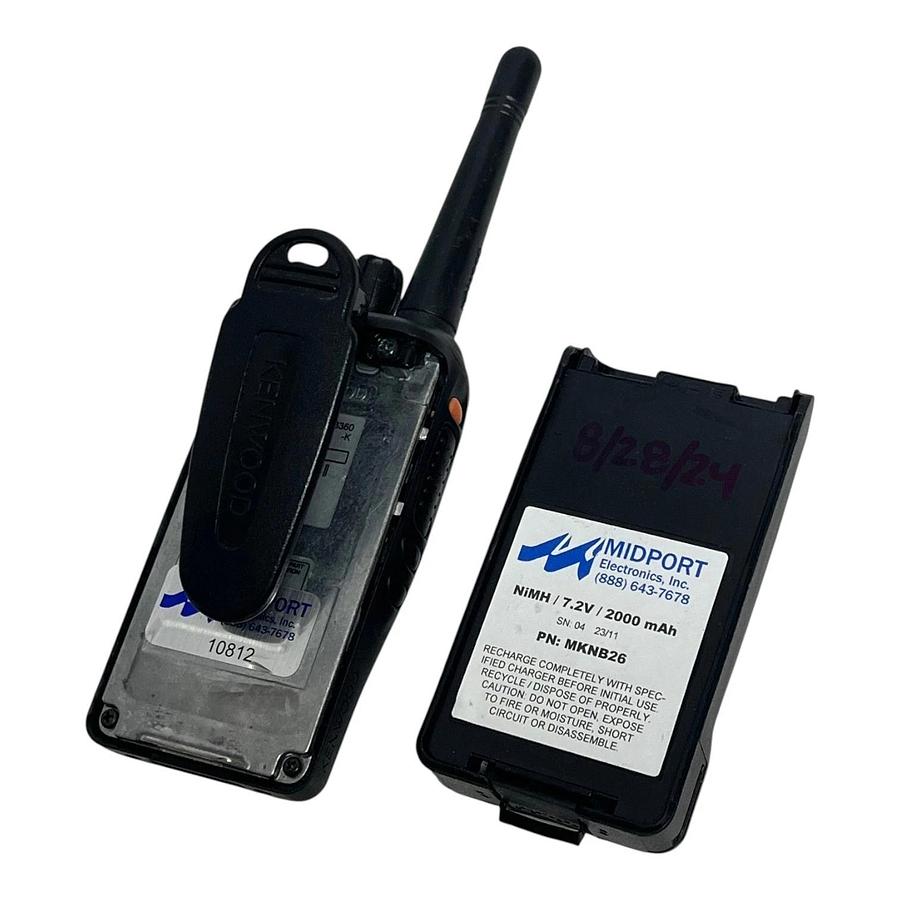 Used Kenwood TK-3360-K Radio KSC-25LS Charger KMC-45D Mic Midport MKNB26 Bundle