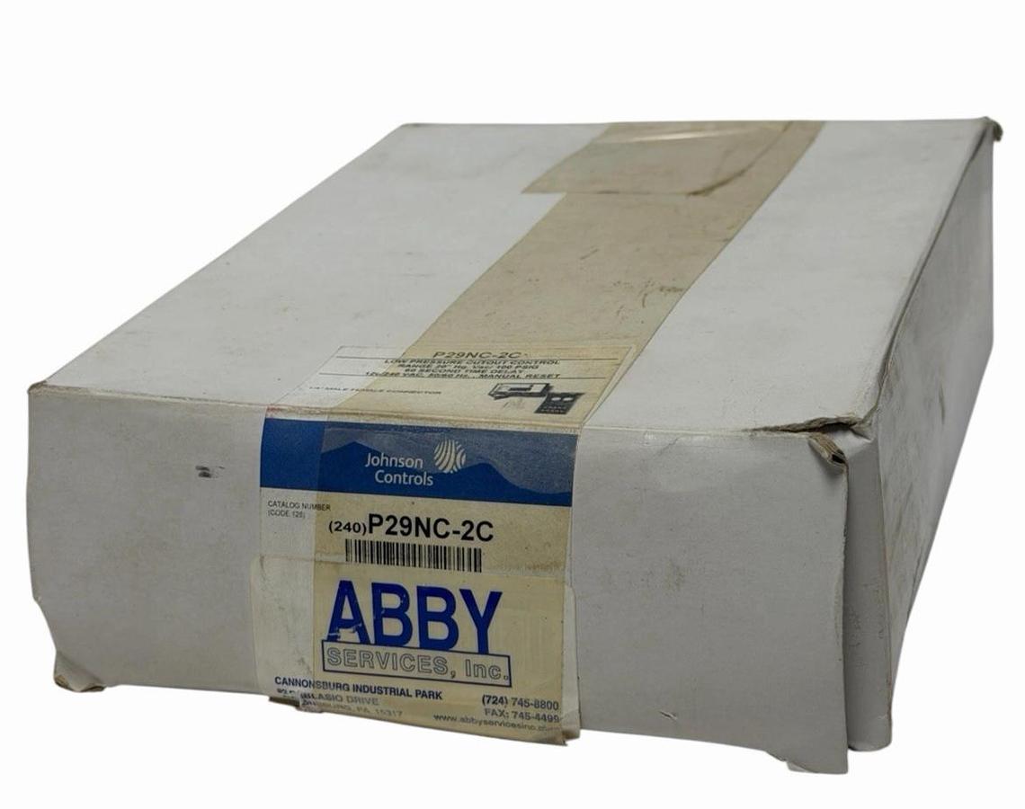 Used NIB JOHNSON CONTROLS P29NC-2C LOW PRESSURE CUTOUT CONTROL RANGE 20'' P29NC2C