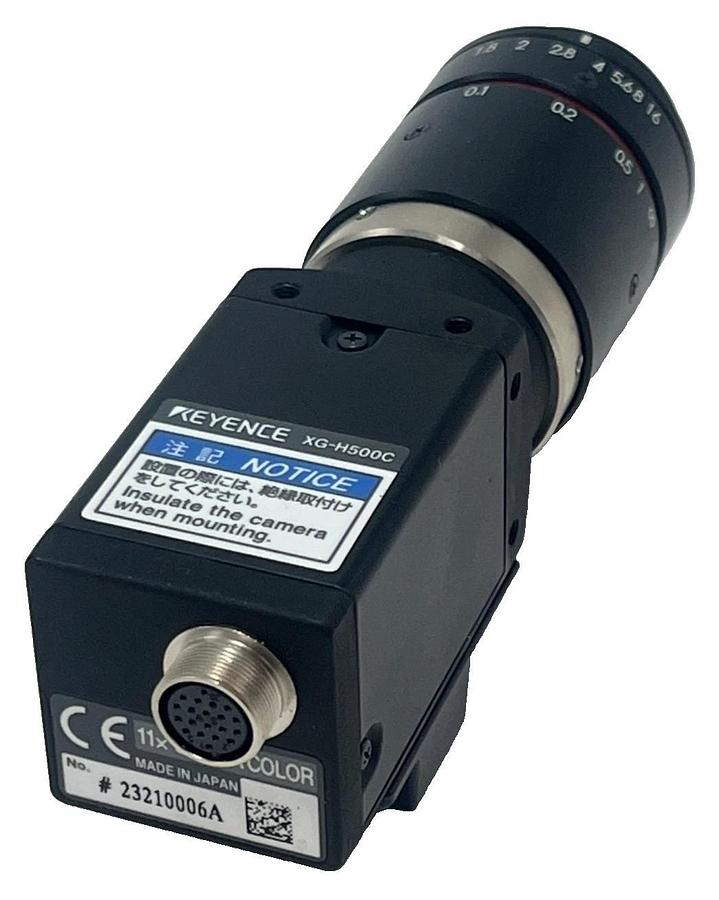 KEYENCE XG-H500C Color High-Resolution 5MP CCD Camera w/ CA-LHR16 16mm Lens NSNP
