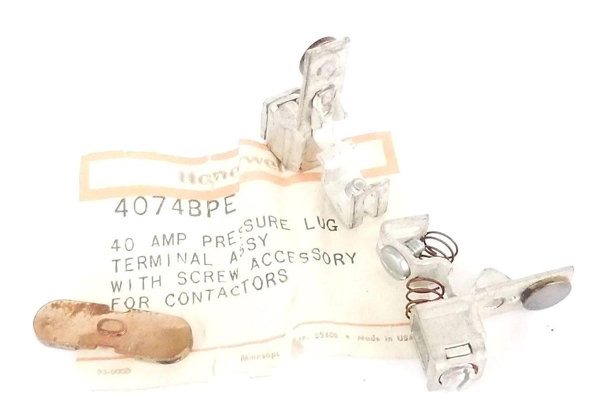 Used NEW HONEYWELL 4074BPE PRESSURE LUG ASSEMBLY 40AMP