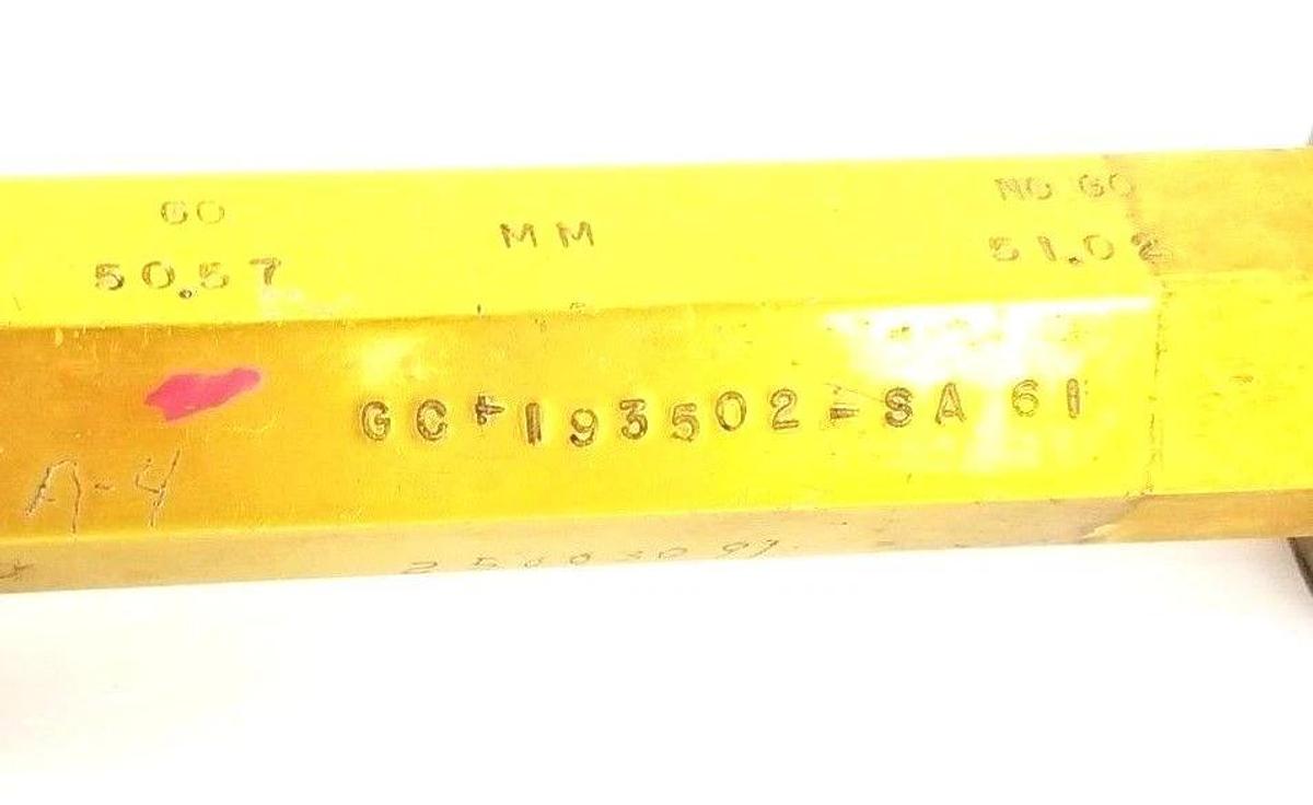 Used DU-WELL GC-193502-SA 61 PLUG GAGE 50.57 TO 51.02 MM, GC193502SA61