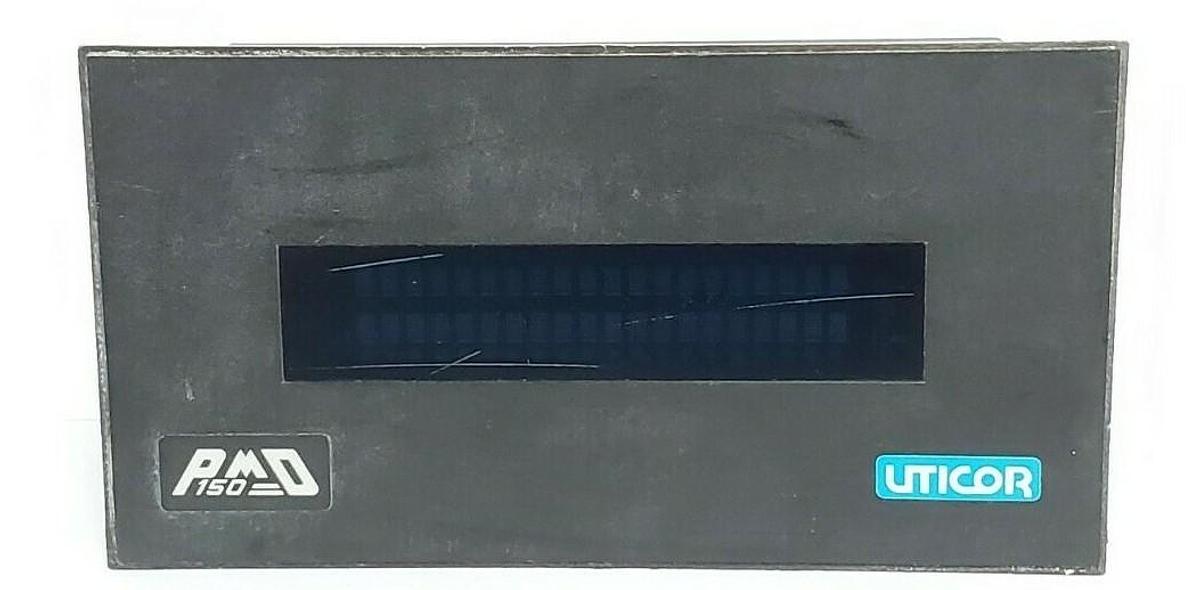 Used UTICOR 150-115N2L08EX PROGRAMMABLE MESSAGE DISPLAY REV. B, 115VAC, .10AMPS
