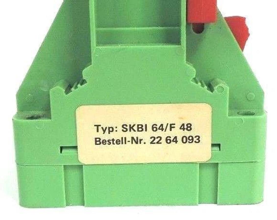 Used PHOENIX CONTACT 2264093 PLUG IN CARD HOLDER SKBI 64/F 48