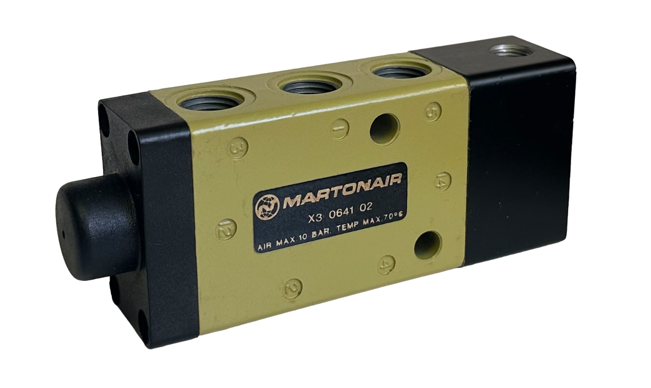 Used NEW NORGREN MARTONAIR X3 0641 02 / X3064102 INLINE VALVE 5/2 X3 SERIES