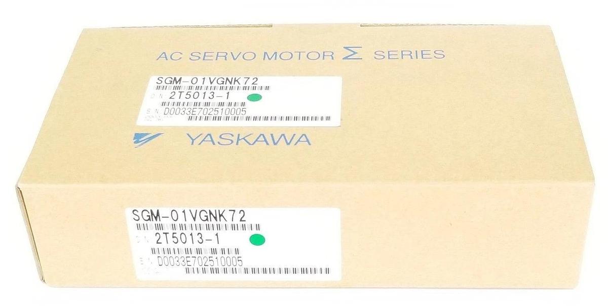 Used NIB YASKAWA SGM-01VGNK72 SERVO MOTOR 0.87A 200V 100W