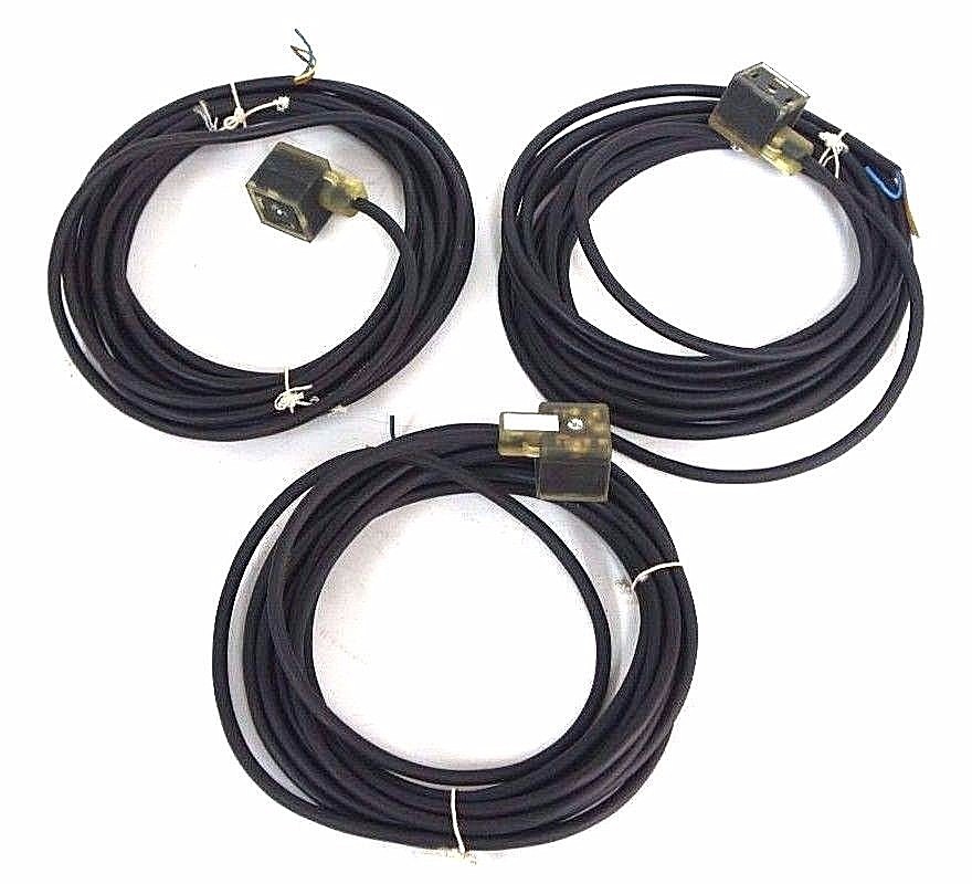 Used LOT OF 3 NEW LUMBERG VAD1A-1-3-15/5 CORDSETS VAD1A13155