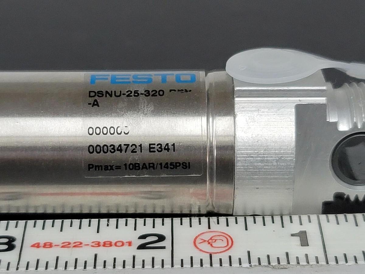 Used NEW FESTO DSNU-25-320-A CYLINDER DSNU25320A, PMAX= 10BAR/145PSI