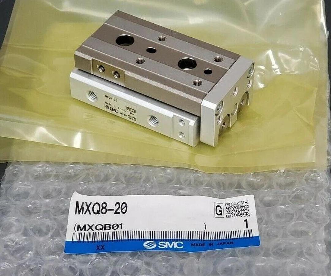 NEW SMC MXQ8-20 SERIES MXQ AIR SLIDE TABLE CYLINDER MXQB01 MXQ820