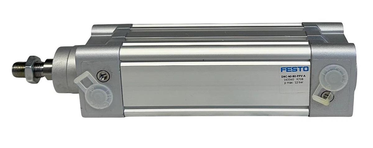 FESTO DNC-40-80-PPV-A / 163340 PNEUMATIC ISO CYLINDER DOUBLE-ACTING NSNP