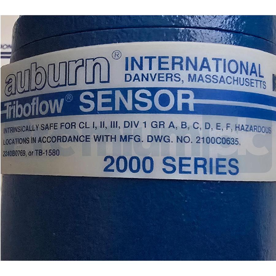 Used Auburn Triboflow 2200 Solids Flow Detector Kit Control Enclosure Probe & Cable