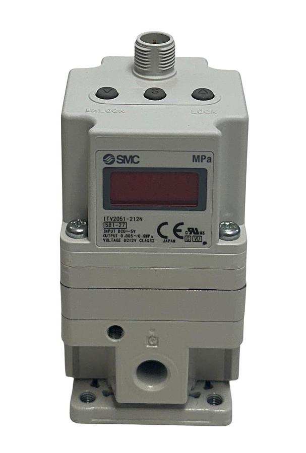 Used SMC ITV2051-212N / ITV2051212N ELECTRO-PNEUMATIC REGULATOR 5VDC INPUT NSMP