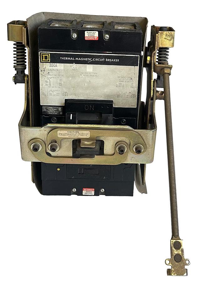 Used SQUARE D LAL36350 THERMAL-MAGNETIC CIRCUIT BREAKER 350A W/ 9422RR1 /B MECHANISM