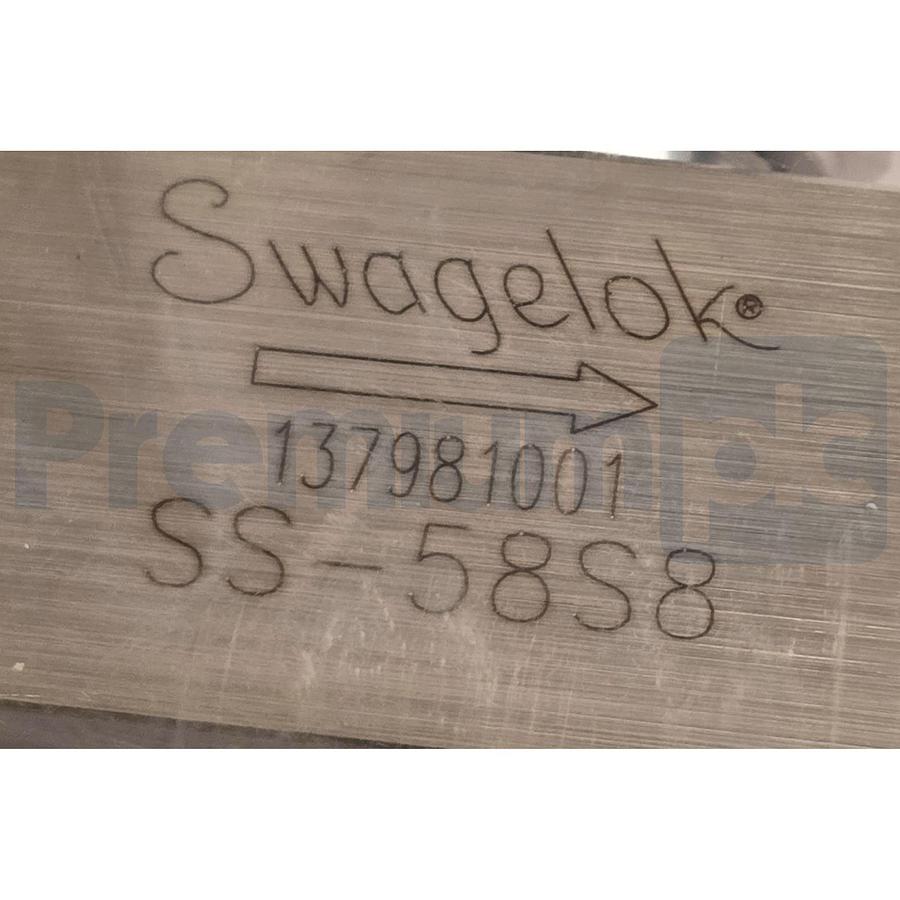 Used Swagelok SS-58S8 316SS Lift Check Valve 2.20 Cv 1/2" in Tube 6000psig SS58S8 NEW