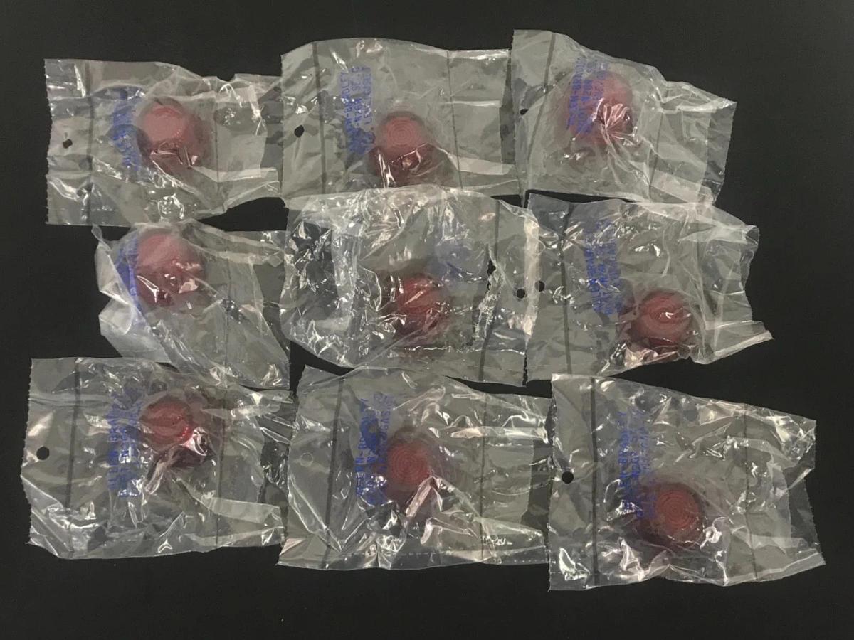 LOT OF 9 NIB ALLEN BRADLEY 800T-N26R RED COLOR CAP SER. C, 800TN26R