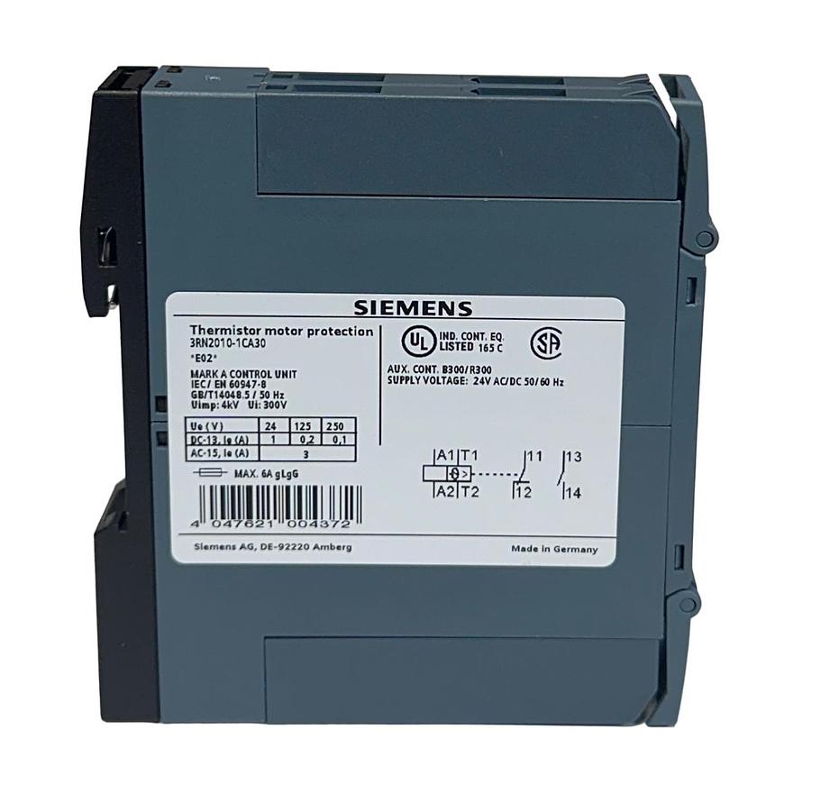 Used SIEMENS 3RN2010-1CA30 / 3RN20101CA30 THERMISTOR MOTOR PROTECTOR 24VAC/DC NSMP