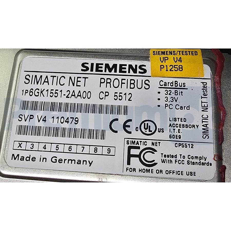 Used Siemens 6GK1551-2AA00 CP 5512 PC Card PCMCIA for PROFIBUS MPI Field Bus USPI