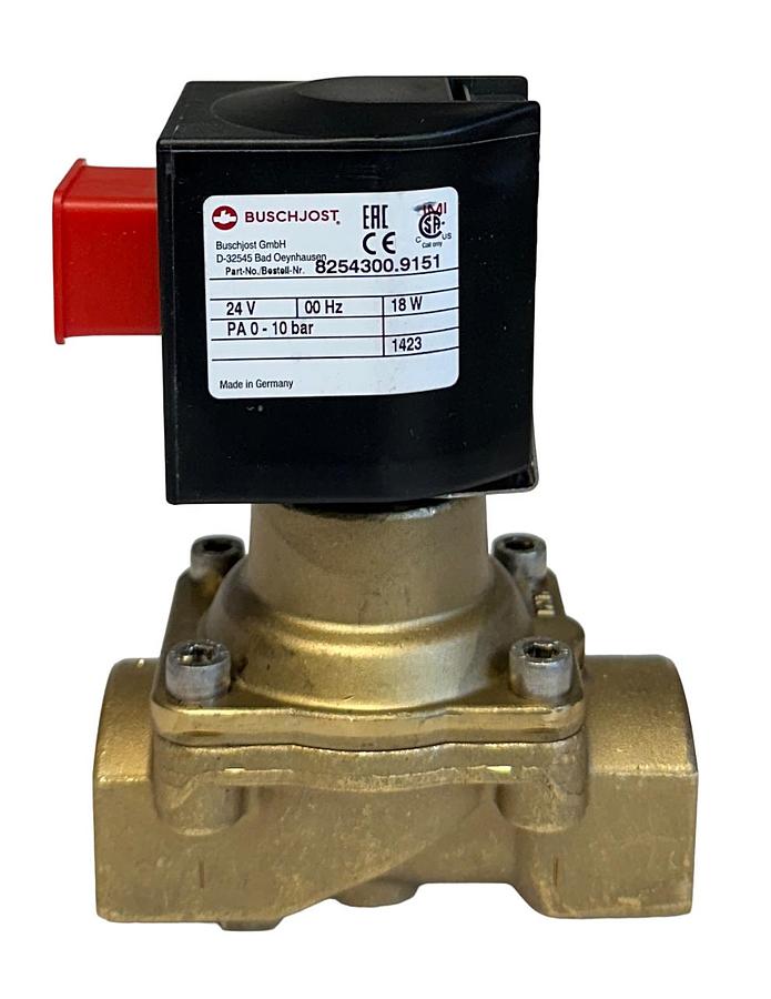 Used NORGREN BUSCHJOST 8254300.9151 / 82543009151 DIRECT SOLENOID VALVE 24VDC NSNP