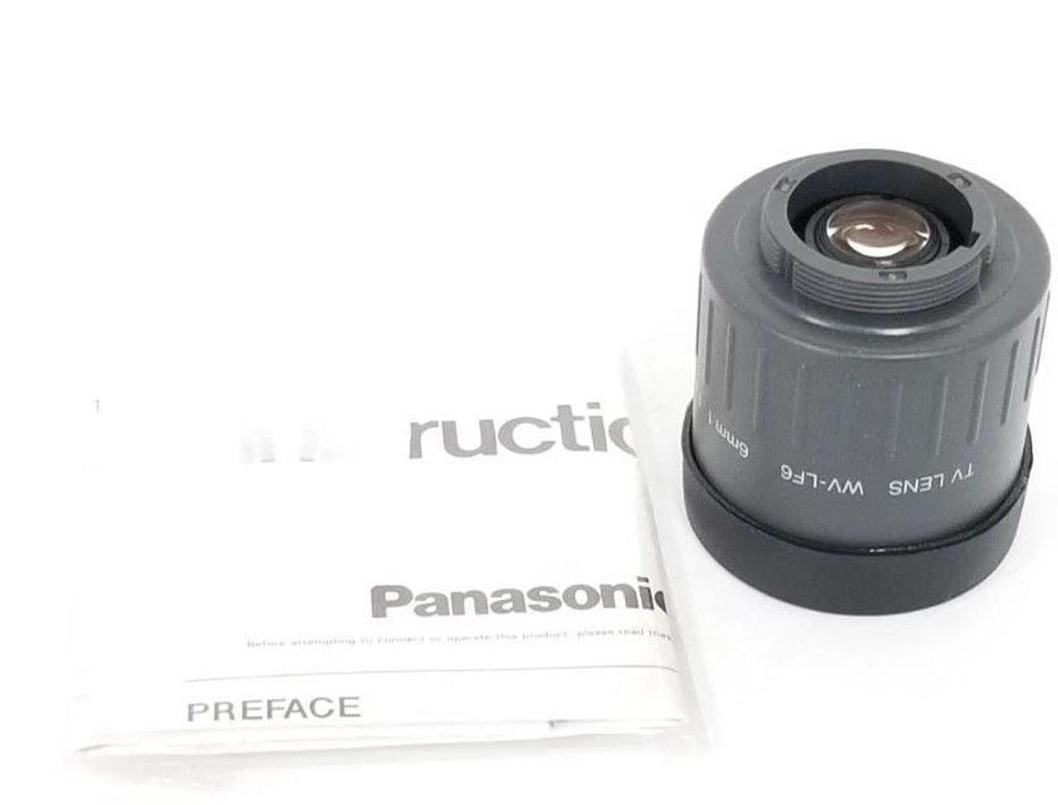 Used NIB PANASONIC WV-LF6 FIXED IRIS TV LENS 6MM, 1:1.4, WVLF6