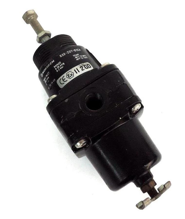 Used NORGREN B38-200-B2CA FILTER REGULATOR 1/4 NPT 300 PSI, B38200B2CA