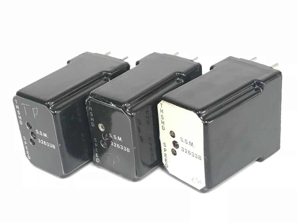 Used LOT OF 3 THSHD SPEED RELAYS S.S.M. 32633B