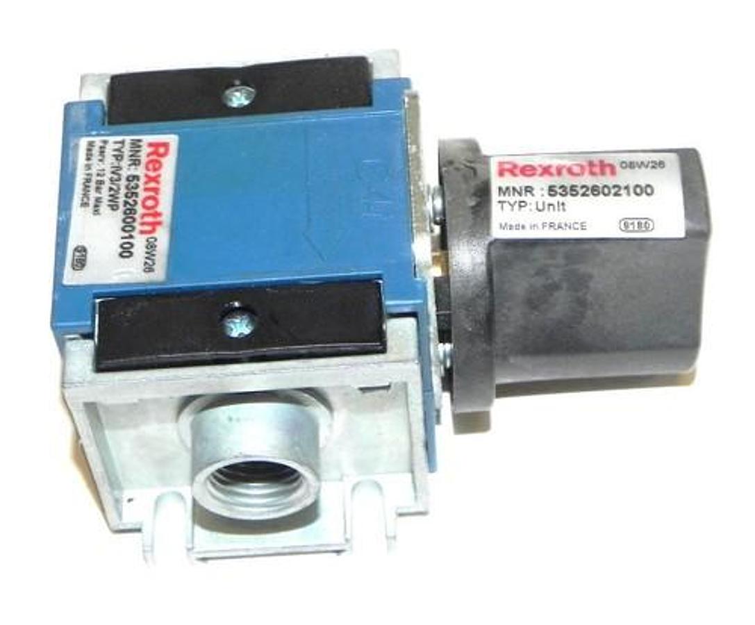 Used NEW REXROTH 5352600100 VALVE TYP: IV3/2WP PSERV: 12 BAR MAX