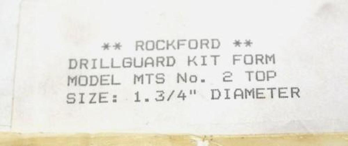 NIB ROCKFORD DZS003 DRILL SHIELD 2 TIER UP PIVOT MTS 1-3/4" BORE DZS-003