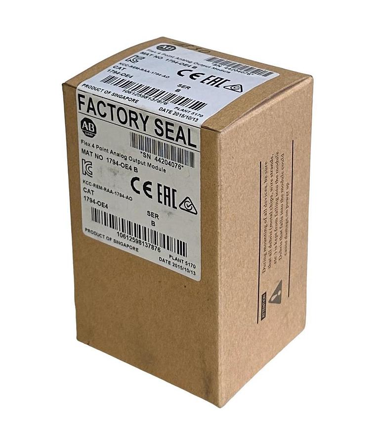Used NEW SEALED ALLEN BRADLEY 1794-OE4 /B Flex I/O 4-PT ANALOG OUTPUT MODULE 1794OE4