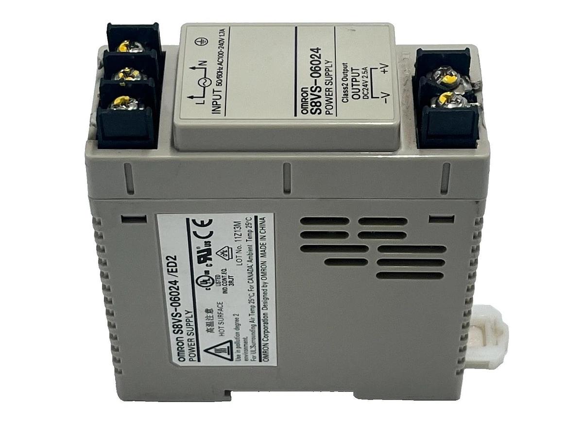 Used Lot of 3: Omron S8VS-06024/ED2 Switch Mode Power Supply 24VDC 2.5A 60W
