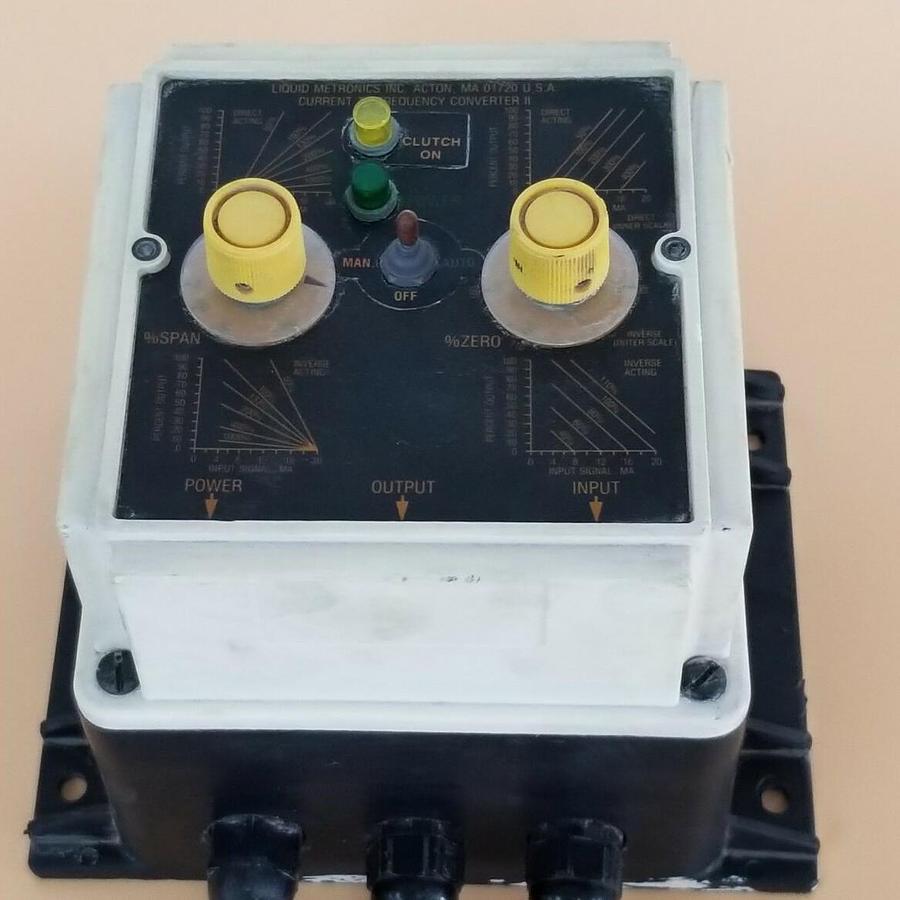 Used LIQUID METRONICS INC. MODEL: 28756 CURRENT TO FREQUENCY CONVERTER II 120V 1.0A