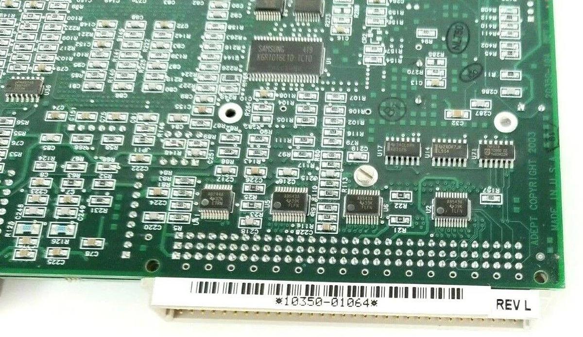 Used ADEPT TECH. 10350-01064 AWCII AQUISITION BOARD REV. L 20350-104 10350-00104