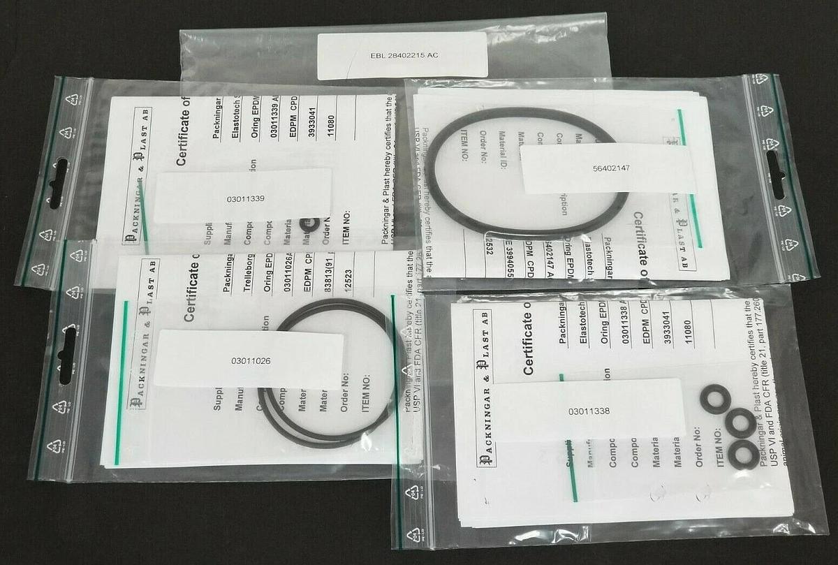 Used NEW GE HEALTHCARE 28-4022-15 O-RING KIT BT 6mm & 3/8'' EPDM EBL 28402215 AC