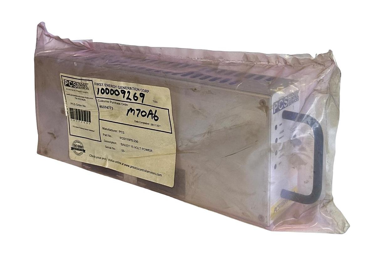 Used NEW PCS BAILEY PCS115PS-250 / PCS115PS250 15VDC POWER SUPPLY MODULE NOS