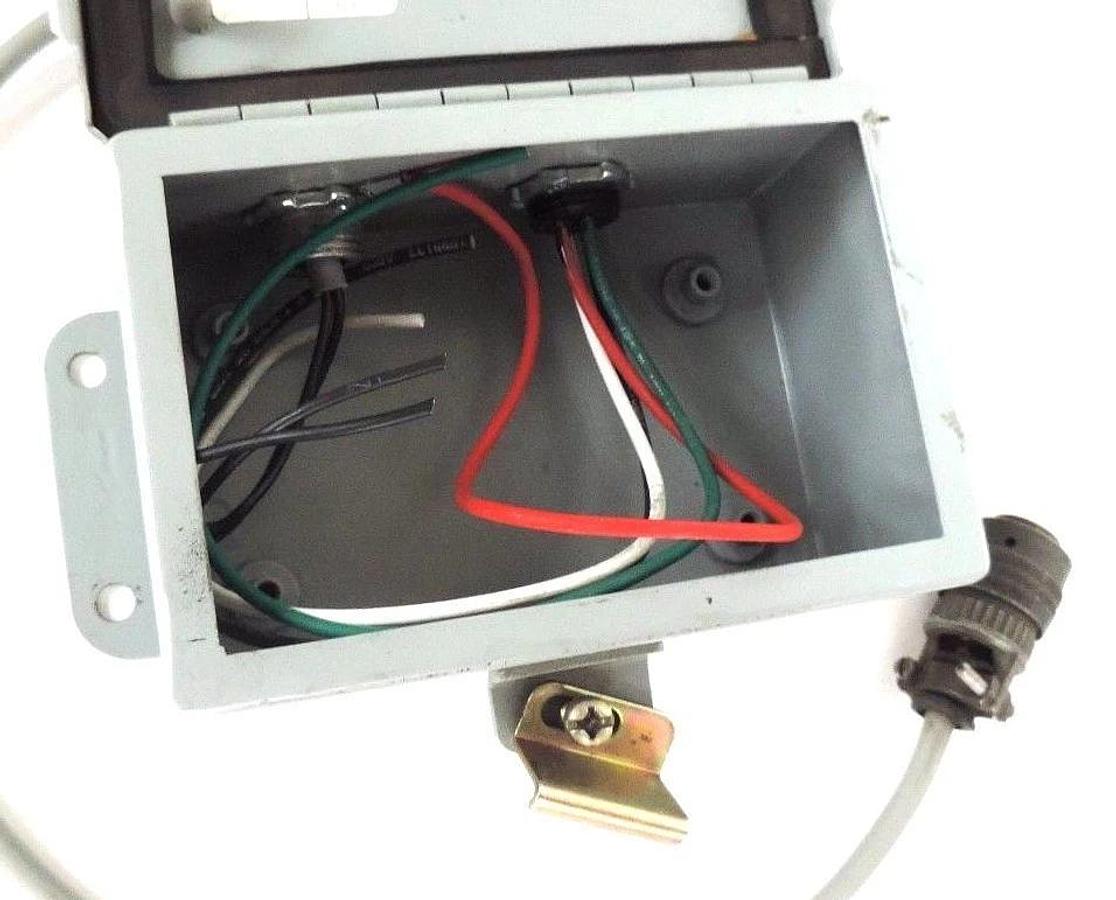 Used HOFFMAN A-604CH JUNCTION BOX ENCLOSURE 4 PIN AND 19 PIN CONNECTORS A604CH