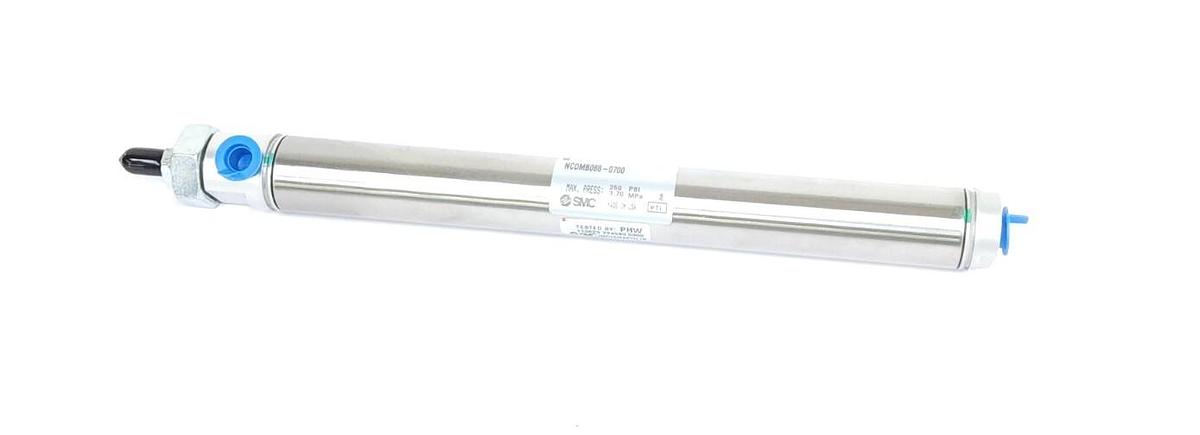 NEW SMC NCDMB088-0700 AIR CYLINDER 7/8 INCH BORE 7 INCH STROKE