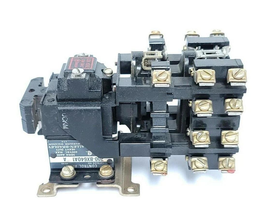 Used ALLEN BRADLEY 700-BX640A1 SER. A CONTROL RELAY W/ OA86P COIL
