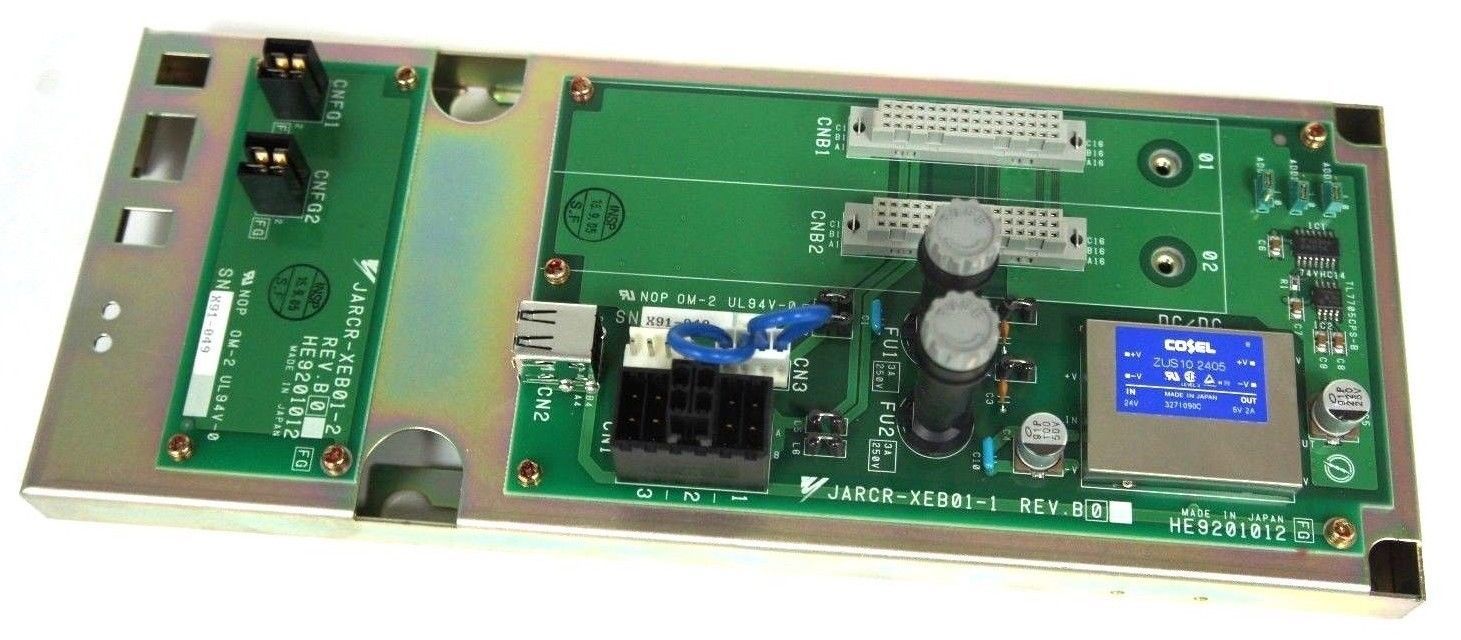 Used NEW YASKAWA JARCR-XEB01-1 EXPANSION BOARD HE9201012 W/ JARCR-XEB01-2
