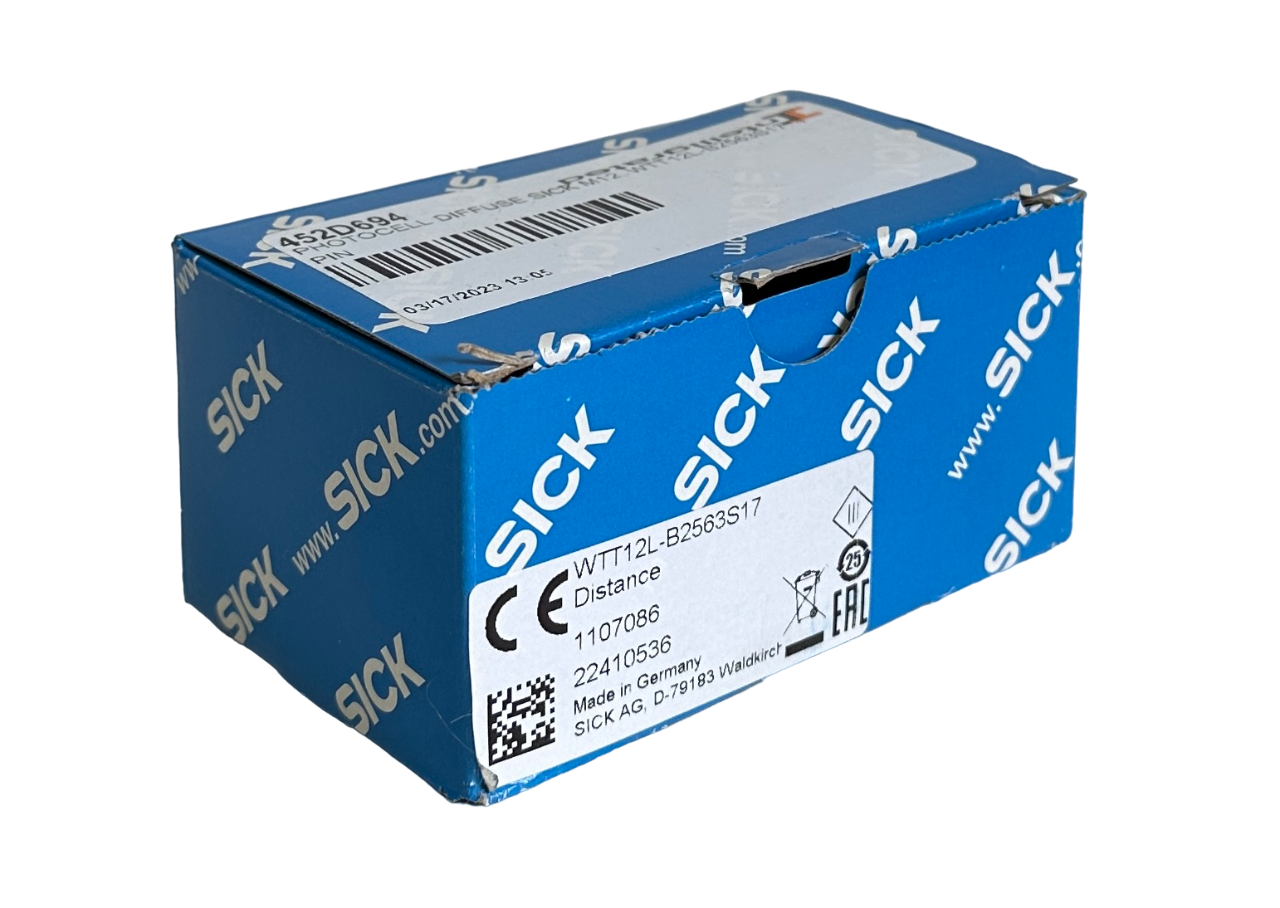 Used NEW SICK WTT12L-B2563S17 / WTT12LB2563S17 PowerProx DISTANCE SENSOR 1107086