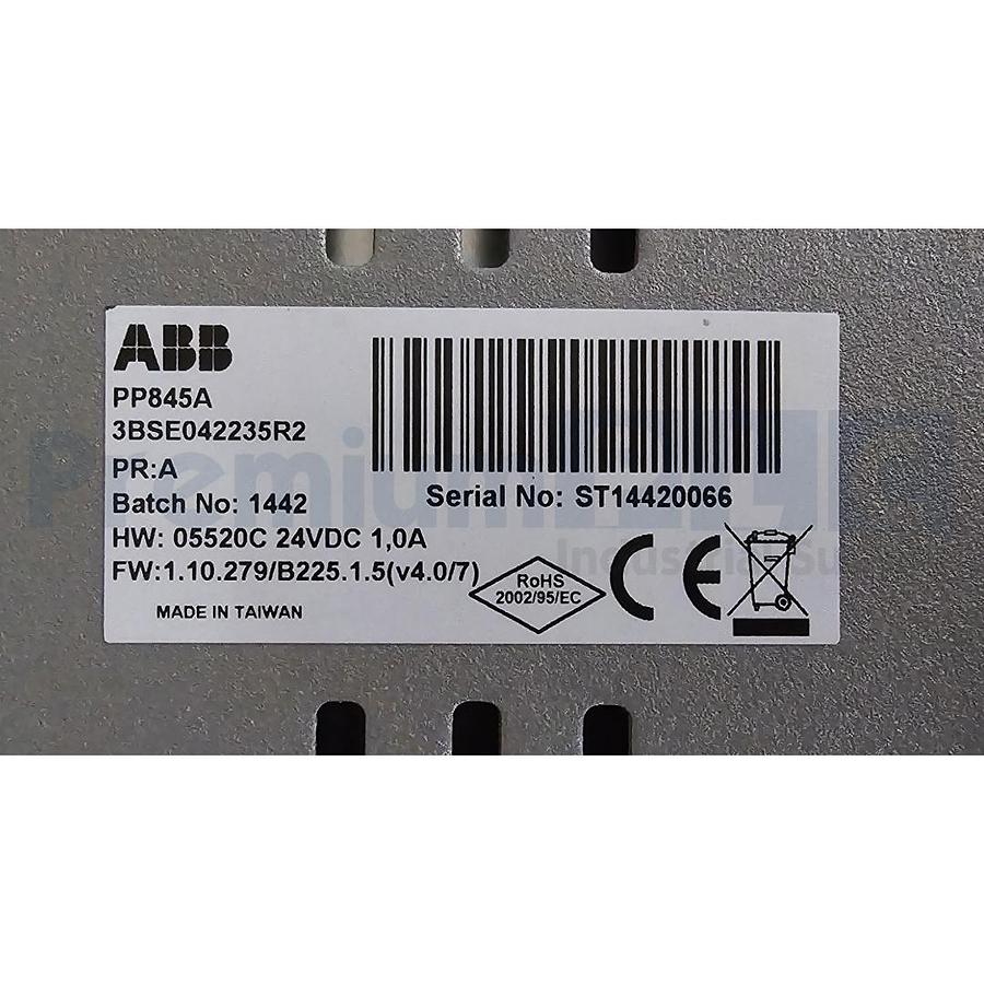 Used ABB PP845A | 3BSE042235R2 Panel 800 Operator Interface Terminal HMI 24VDC 10.4"