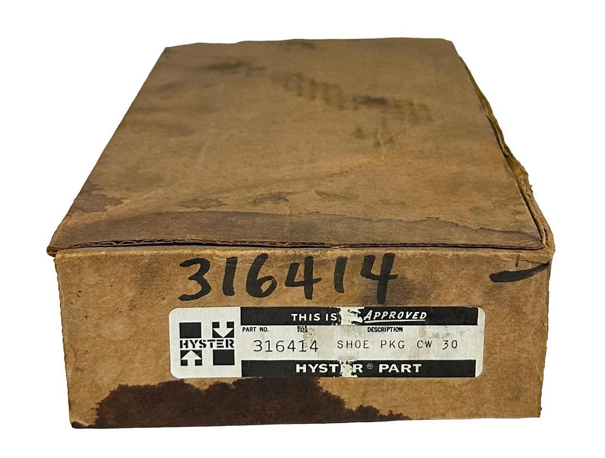 NEW HYSTER 316414 / HY316414 OEM BRAKE SHOE SET CW30 FOR FORKLIFT