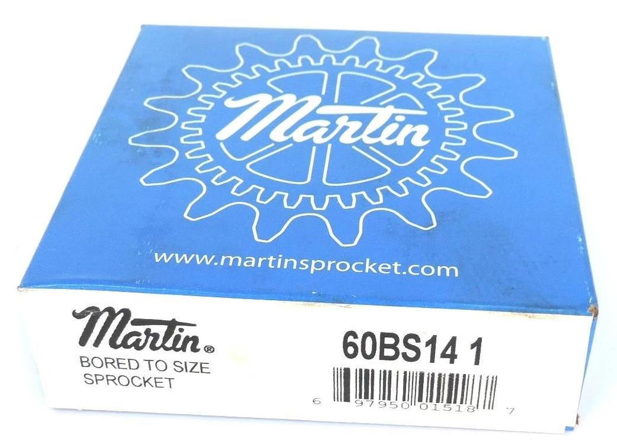 Used NIB MARTIN 60BS14 1 SPROCKET 14T, 3/4INCH W/B HUB BORE TO SIZE 60BS141