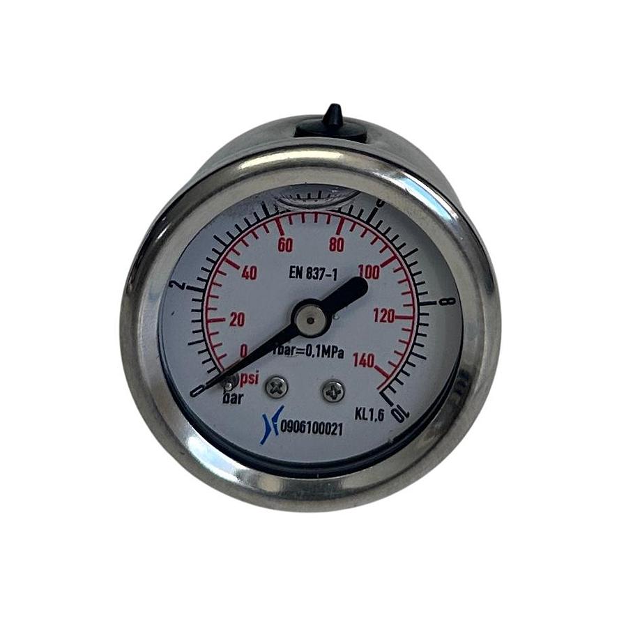 Used KRONES SUKU 0906100021 / 6011275107 MANOMETER PRESSURE GAUGE 0-10BAR NSMP