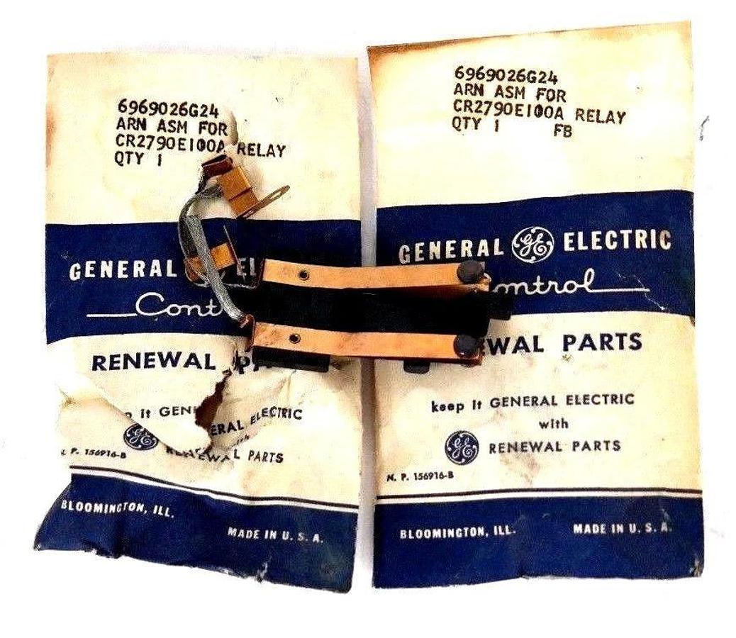 LOT OF 2 NEW GENERAL ELECTRIC 6969026G24 ARMATURE ASSEMBLIES