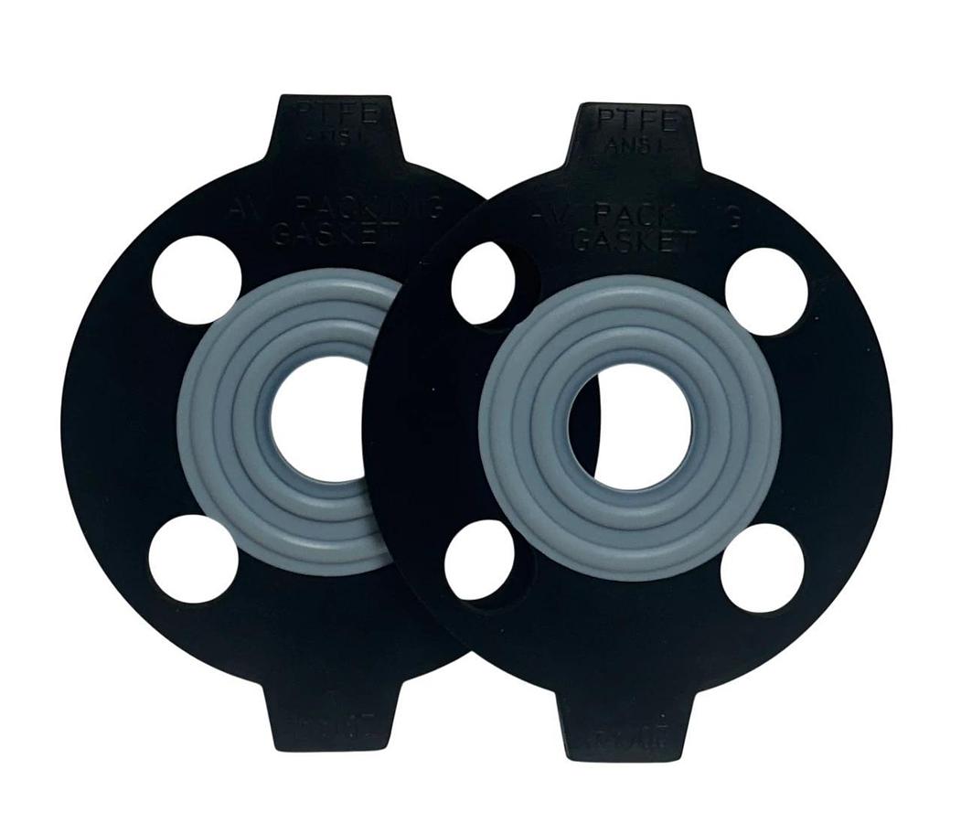Used 2 ASAHI 20 (3/4) ANSI AV PACKING GASKETS PTFE OEM 3/4'' FLANGE BONDED NSNP