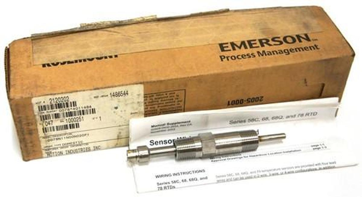 NIB ROSEMOUNT 078N11N00N020F1 THERMOMETER TEMPERATURE SENSOR 78-4001-0035