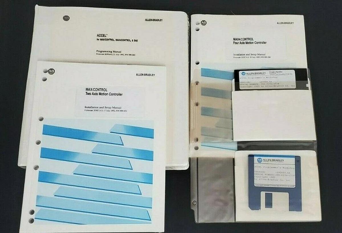 Used ALLEN BRADLEY ACCEL FOR MAX/CONTROL P/N: 999-060, ACCEL PROGRAMMER'S WORKSHOP