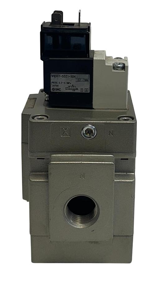 Used SMC NVG342-5DZ-04NA / NVG3425DZ04NA SOLENOID VALVE 24VDC COIL VG/VGA USNP