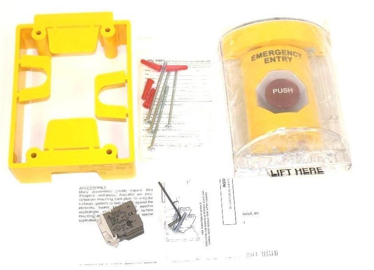 Used NIB STI SS-2281 STOPPER STATION WITH STI-6605 MINI STOPPER II COVER, YELLOW