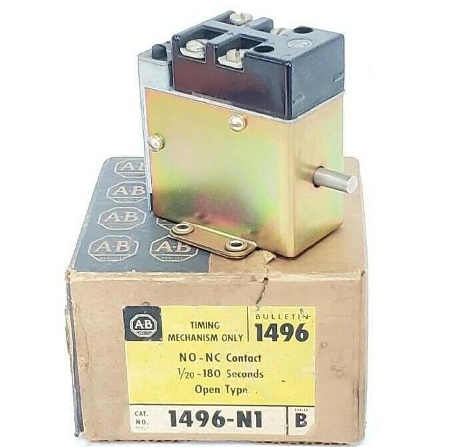 Used ALLEN BRADLEY 1496-N1 TIMING MECANISM SER. B, 1496N1, 1/20-180 SECONDS