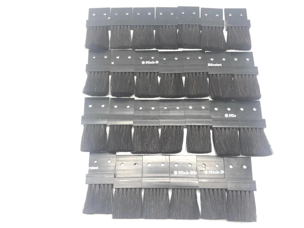 LOT 27 MINK-BURSTEN 1-1/2" NYLON BRISTLE APPLICATOR BRUSHES ZK303, 0006603030