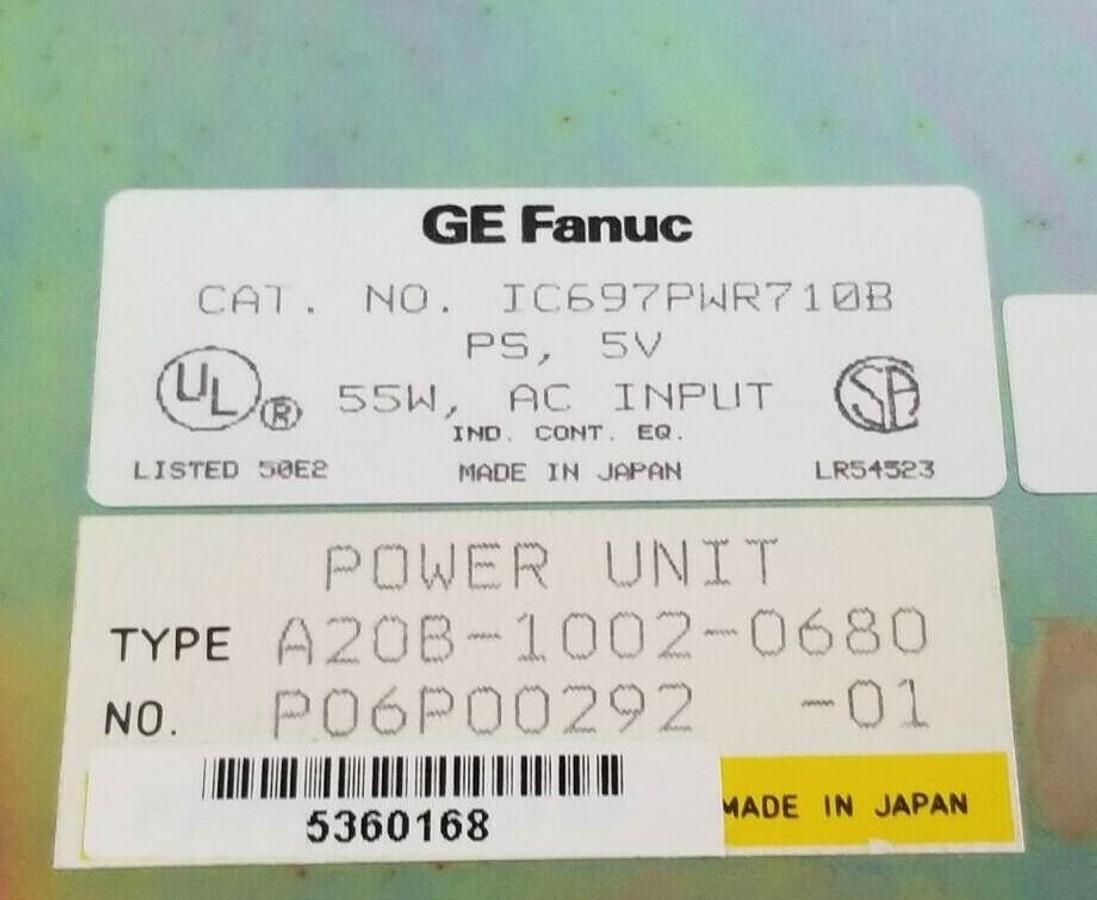 Used REPAIRED GE FANUC IC697PWR710B PROGRAMMABLE CONTROLLER IC697PWR710